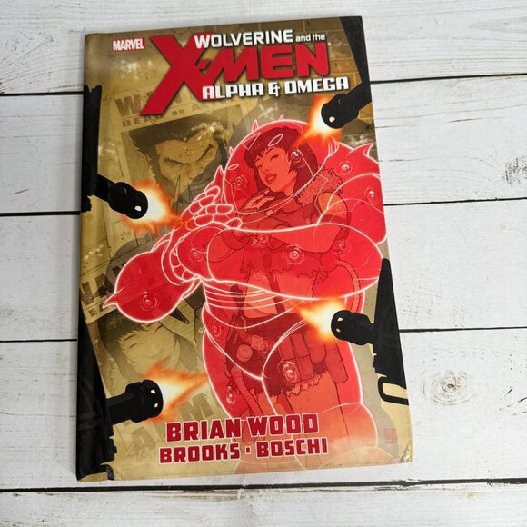 Wolverine and the X-Men Alpha & Omega Marvel HC Graphic Novel Brian Wood - Picture 1 of 7